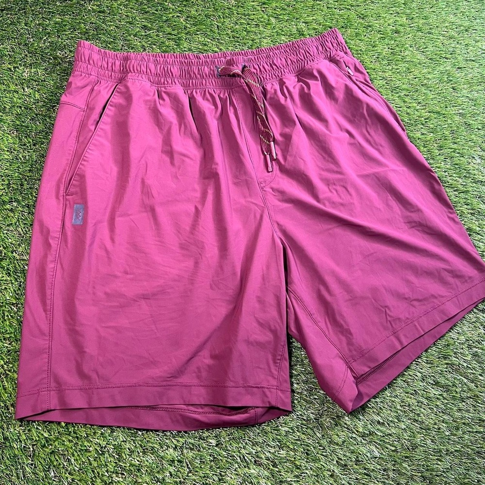 Rhone Athletic Training Shorts Men's Large Burgundy Lined Performance Gym